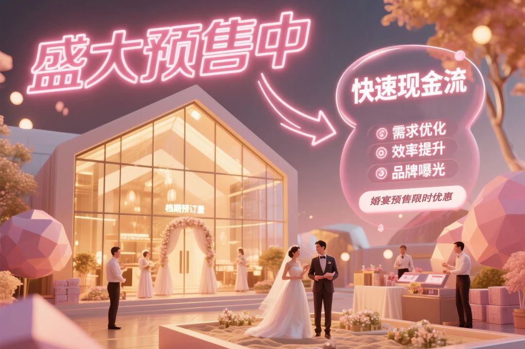 籌建期的婚禮堂，如何預售200場婚宴？